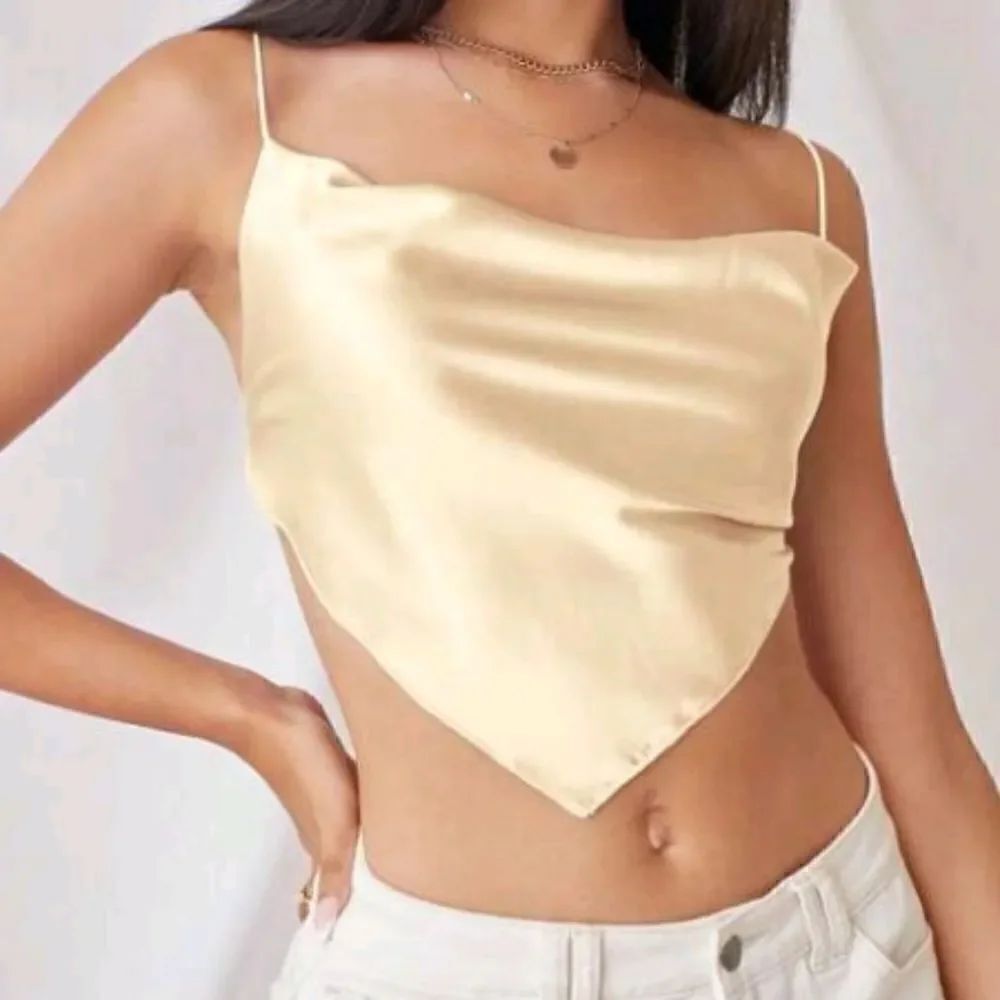 3 for 26 - SEXY Satin Unity Tie Back Hanky Hem Cami Top *NEW*